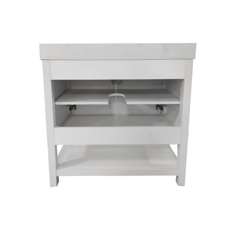 Vega 36 Inch Bathroom Vanity with Sink Combo By Flash Furniture | Bathroom Accessories | Modishstore - 4