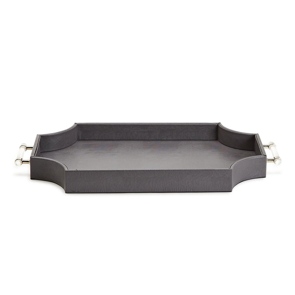 Regency Decorative Gray Rectangle Tray Set Of 3 By Tozai Home | Trays | Modishstore - 2