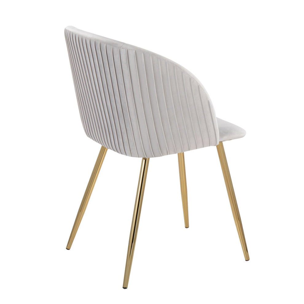 Fran Pleated Chair - Set of 2 Black By LumiSource | Dining Chairs | Modishstore - 11