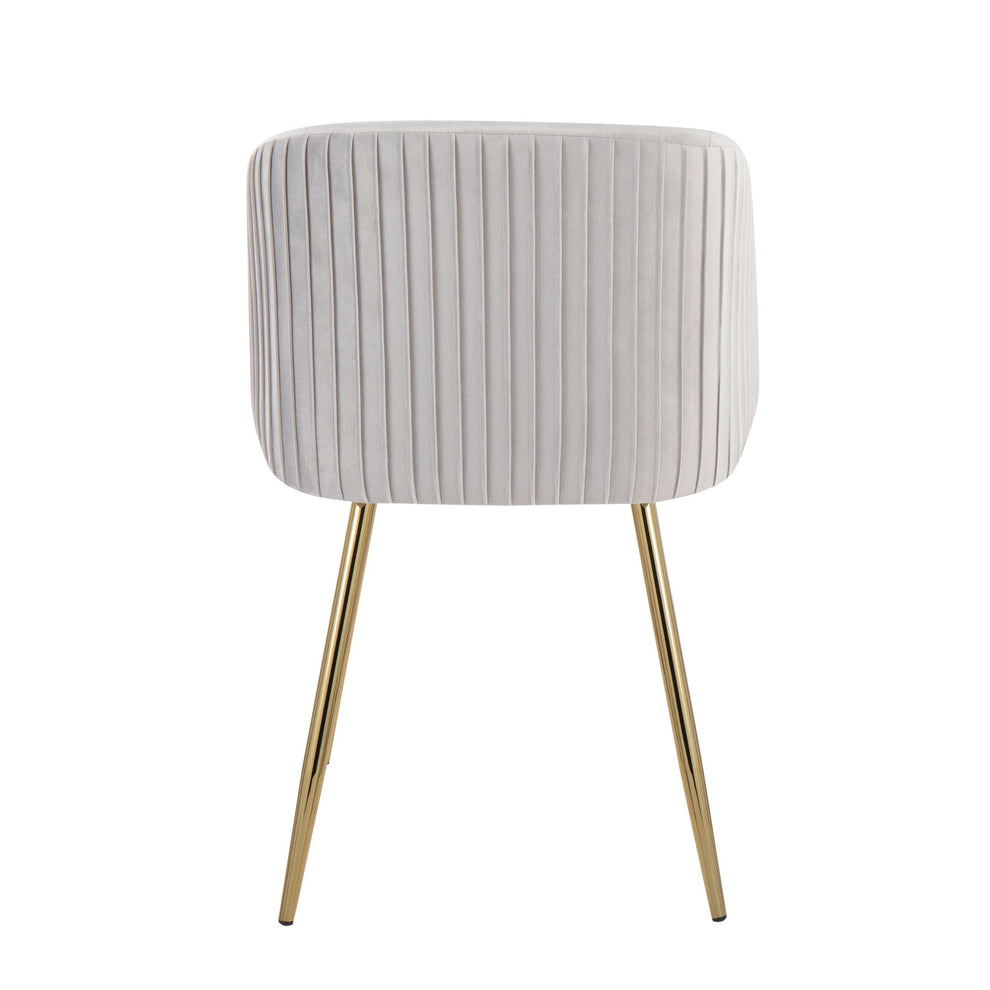 Fran Pleated Chair - Set of 2 Black By LumiSource | Dining Chairs | Modishstore - 12