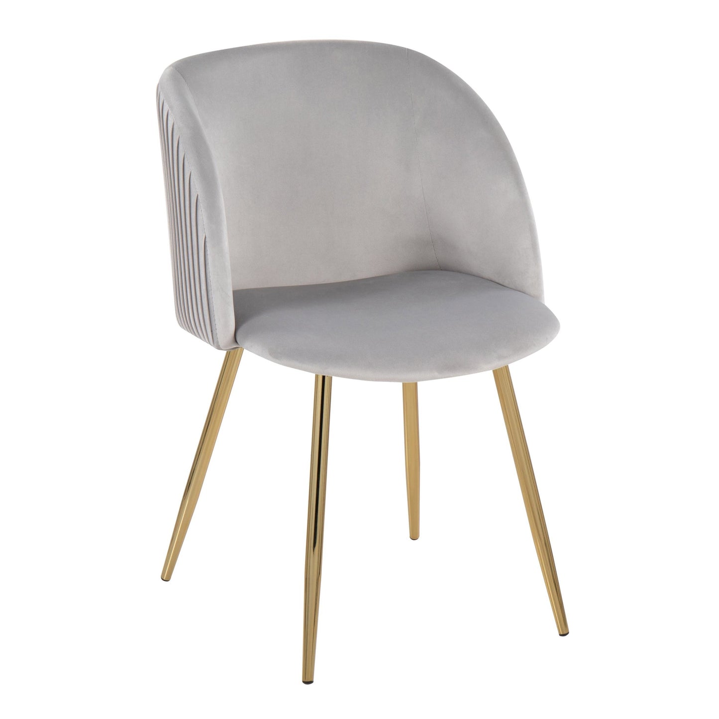 Fran Pleated Chair - Set of 2 Black By LumiSource | Dining Chairs | Modishstore - 9