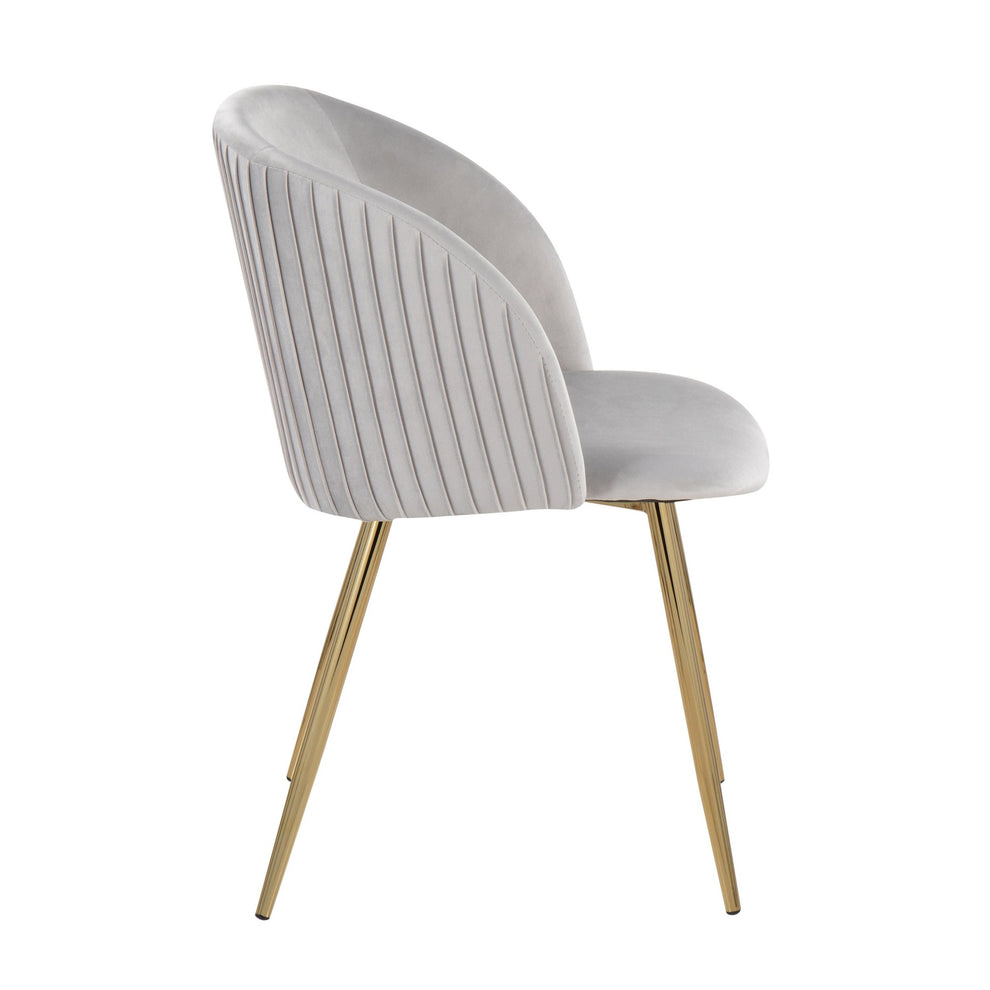 Fran Pleated Chair - Set of 2 Black By LumiSource | Dining Chairs | Modishstore - 10