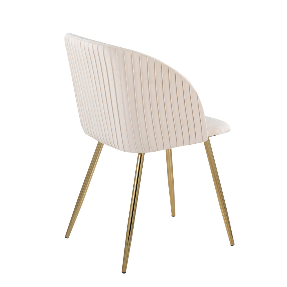 Fran Pleated Chair - Set of 2 Black By LumiSource | Dining Chairs | Modishstore - 17
