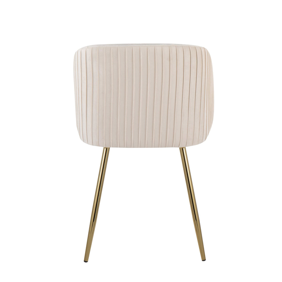 Fran Pleated Chair - Set of 2 Black By LumiSource | Dining Chairs | Modishstore - 18