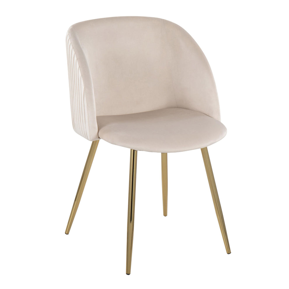 Fran Pleated Chair - Set of 2 Black By LumiSource | Dining Chairs | Modishstore - 15