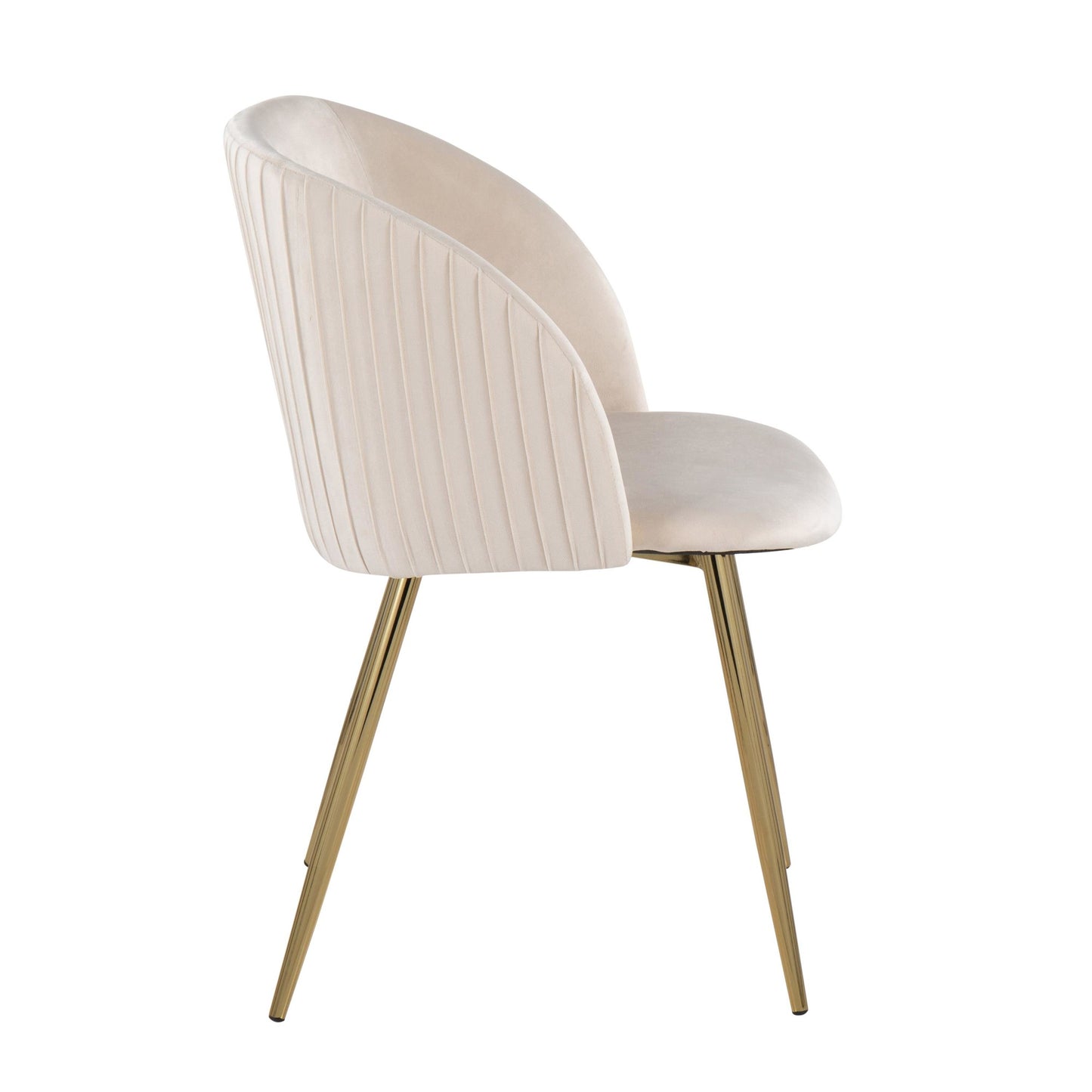 Fran Pleated Chair - Set of 2 Black By LumiSource | Dining Chairs | Modishstore - 16