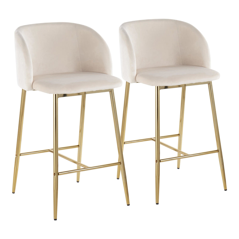 Fran Counter Stool - Set of 2 By LumiSource - B26-FRAN AUVCR2 | Counter Stools | Modishstore - 3