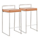 Fuji Stacker Counter Stool - Set of 2 By LumiSource | Counter Stools | Modishstore - 3