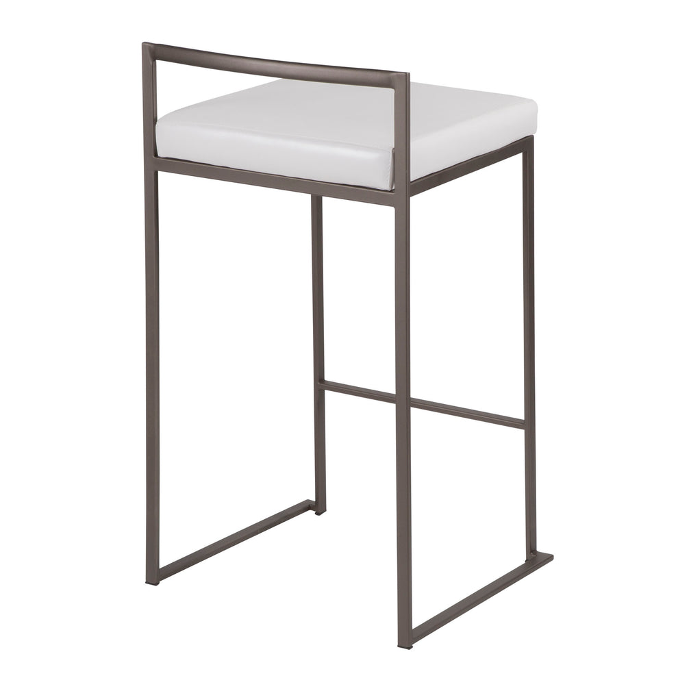 Fuji Stacker Counter Stool - Set of 2 By LumiSource - B26-FUJI AN+W2 | Counter Stools | Modishstore - 6