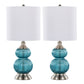 Belle 20" Glass Accent Lamp - Set of 2 By LumiSource - GTG21-BELLE BUBNIW2 | Table Lamps | Modishstore - 2
