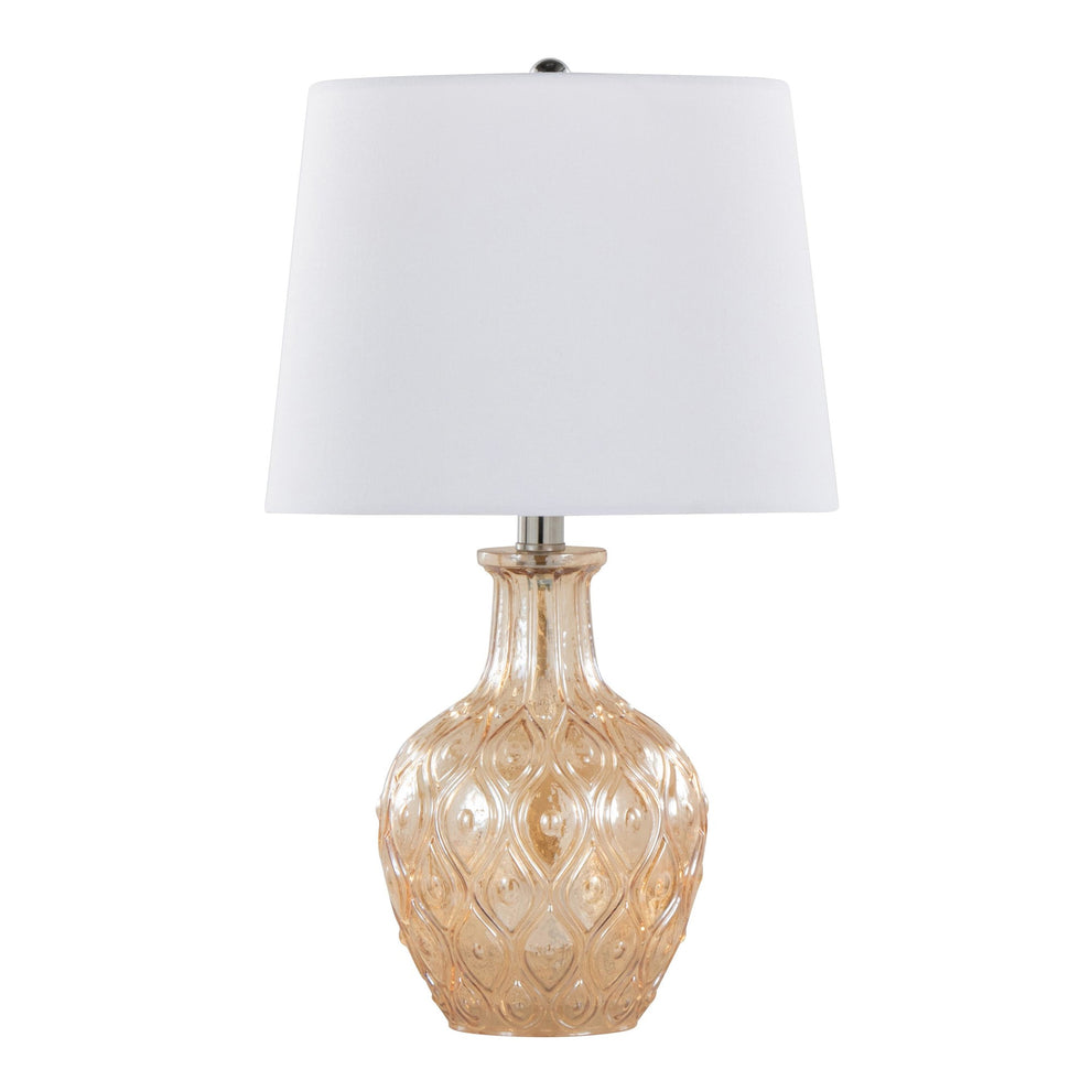 Gloria Round 20" Glass Accent Lamp - Set of 2 By LumiSource - GTG21-GLORIARN CRCHRW2 | Table Lamps | Modishstore - 5