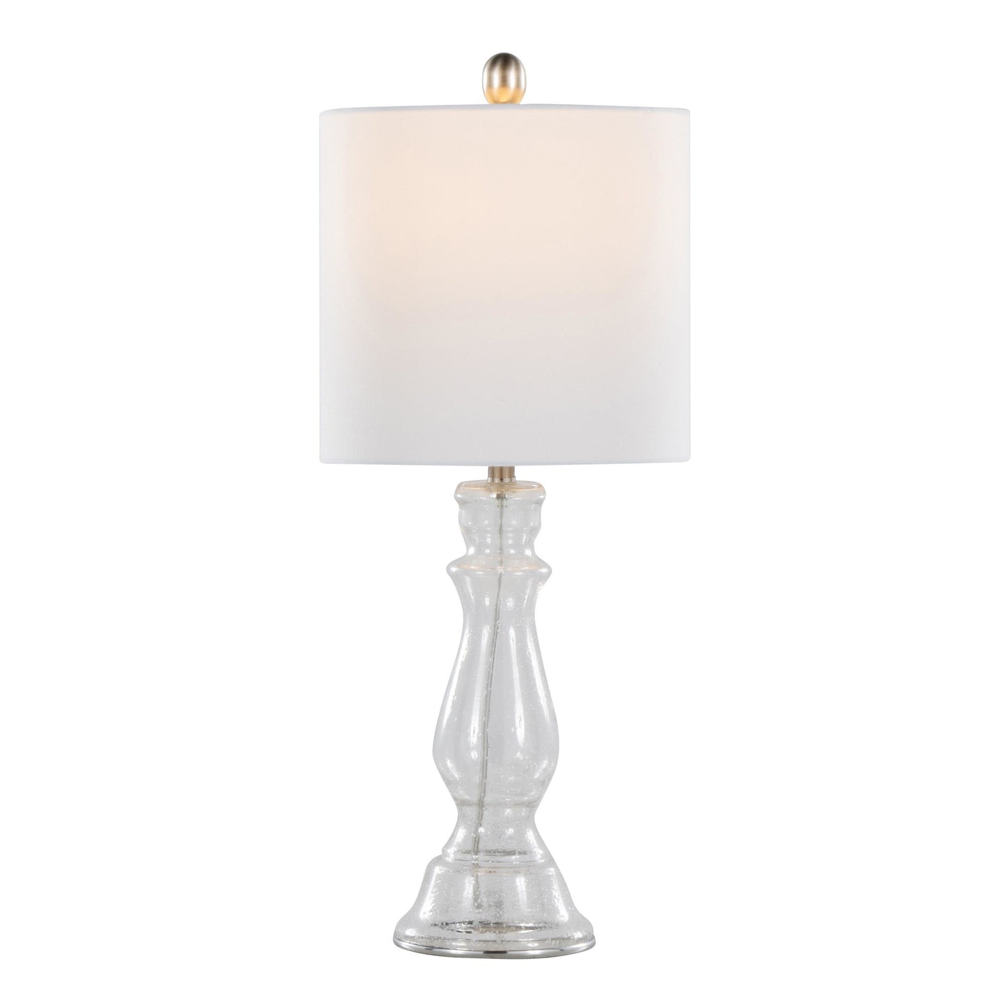 Bishop 24" Glass Table Lamp - Set of 2 By LumiSource - GTG25-BISHOP CLBNIW2 | Table Lamps | Modishstore - 4
