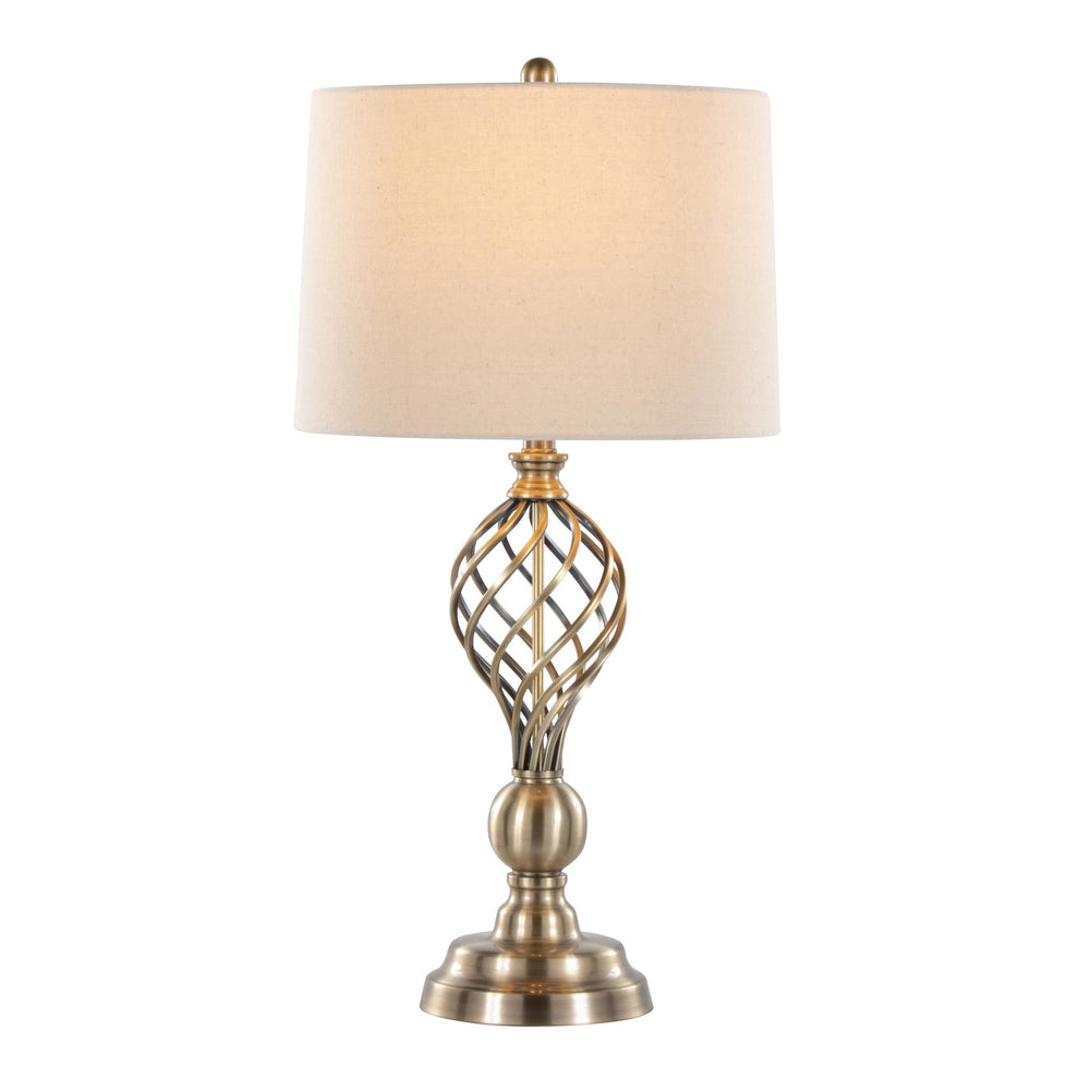 Linx Twist 29" Metal Table Lamp - Set of 2 By LumiSource - GTI29-LINXTWST ASBW2 | Table Lamps | Modishstore - 2