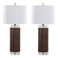 Cylinder Fluted 29.25" Polyresin Table Lamp - Set of 2 By LumiSource - GTP29-CYLFLT BNW2 | Table Lamps | Modishstore - 3