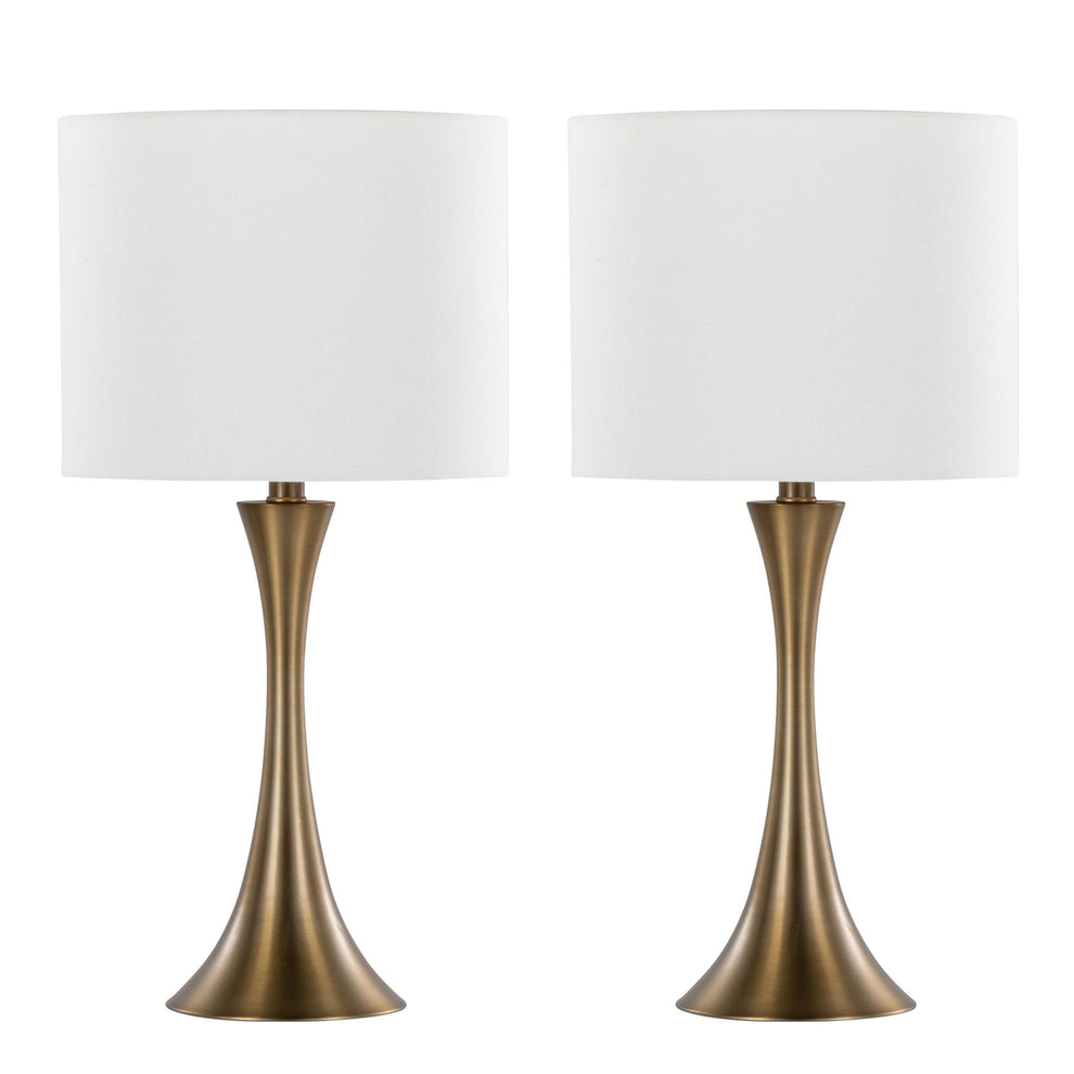 Lenuxe 24" Metal Table Lamp - Set of 2 By LumiSource - GTS24-LENUXE BZW2 | Table Lamps | Modishstore - 2