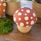 Clay Mushroom Canisters Set Of 2 By Kalalou | Jars & Canisters | Modishstore - 2
