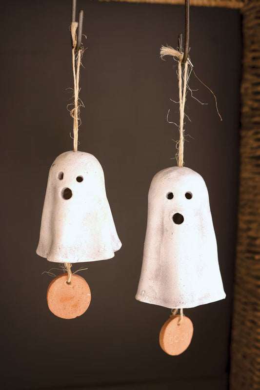 Set Of Two Hanging Ghost Chimes (Min 2) By Kalalou