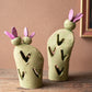 Set Of Two Prickly Pear Clay Luminaries (Min 2) By Kalalou