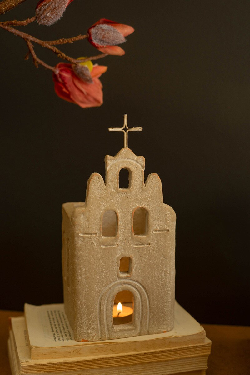 Clay San Antonio Mission Luminary By Kalalou