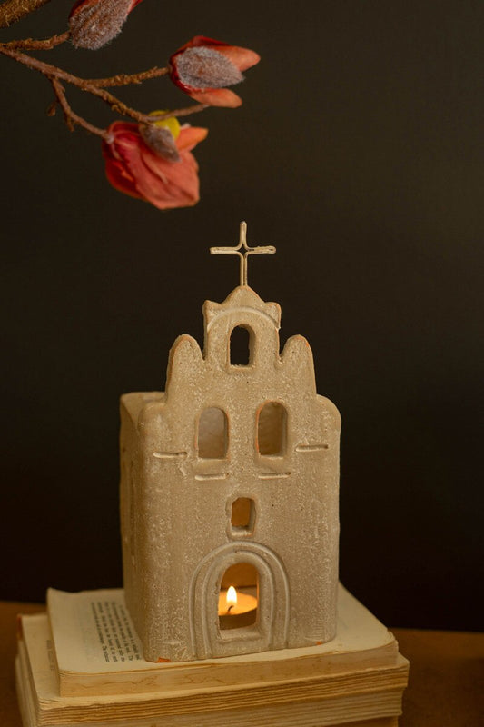 Clay San Antonio Mission Luminary By Kalalou