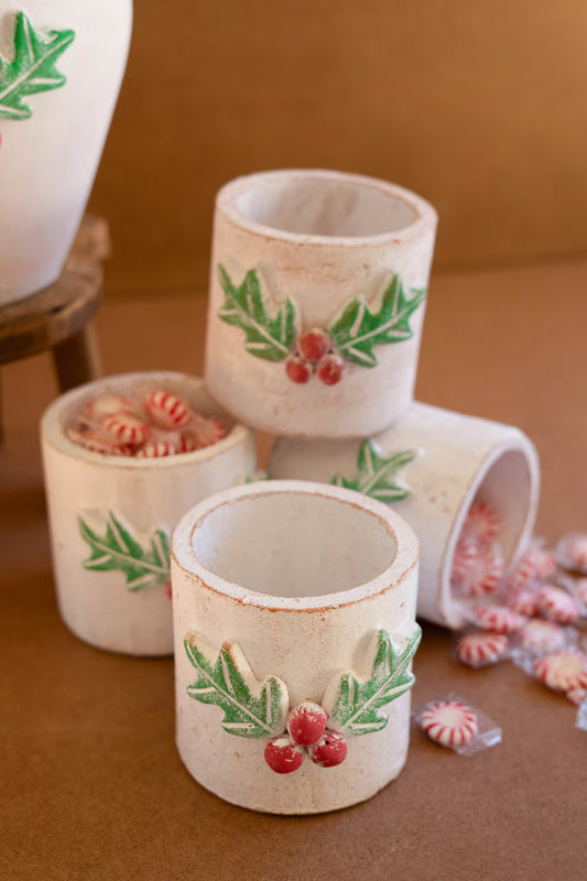 Clay Container - Holly By Kalalou