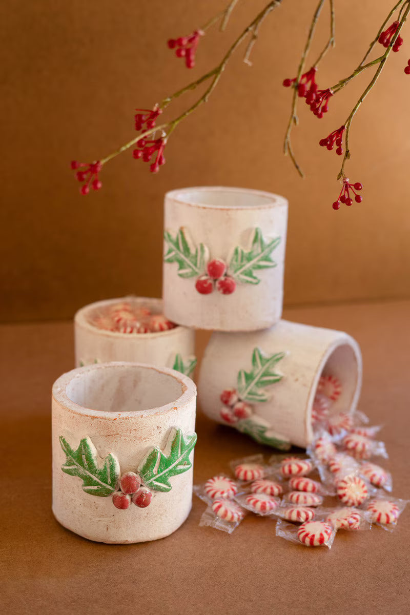 Clay Container - Holly By Kalalou
