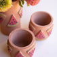 Short Clay Watermelon Vase By Kalalou