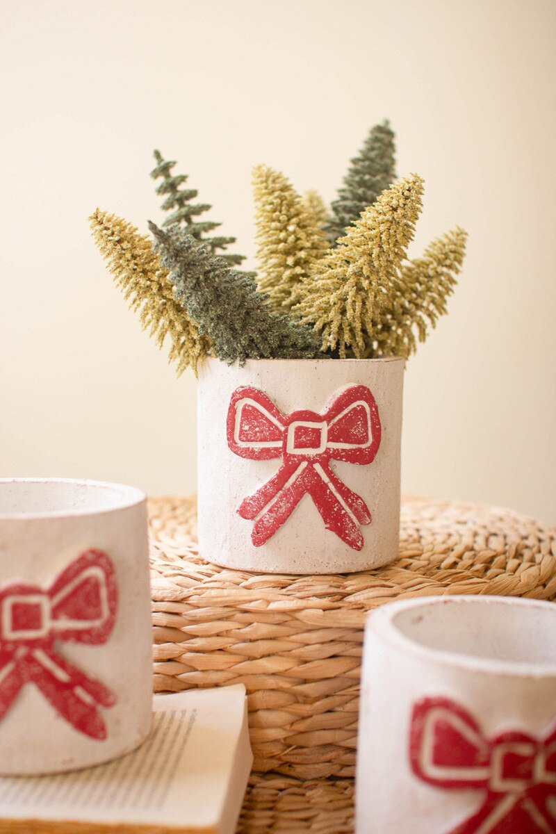 Clay Container - Bow By Kalalou