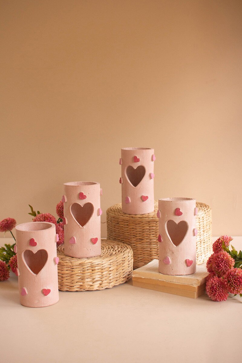 Clay Valentines Luminary By Kalalou