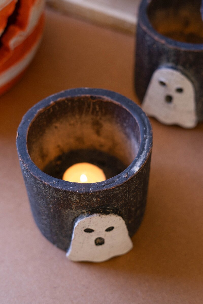 Clay Container - Halloween Ghost By Kalalou