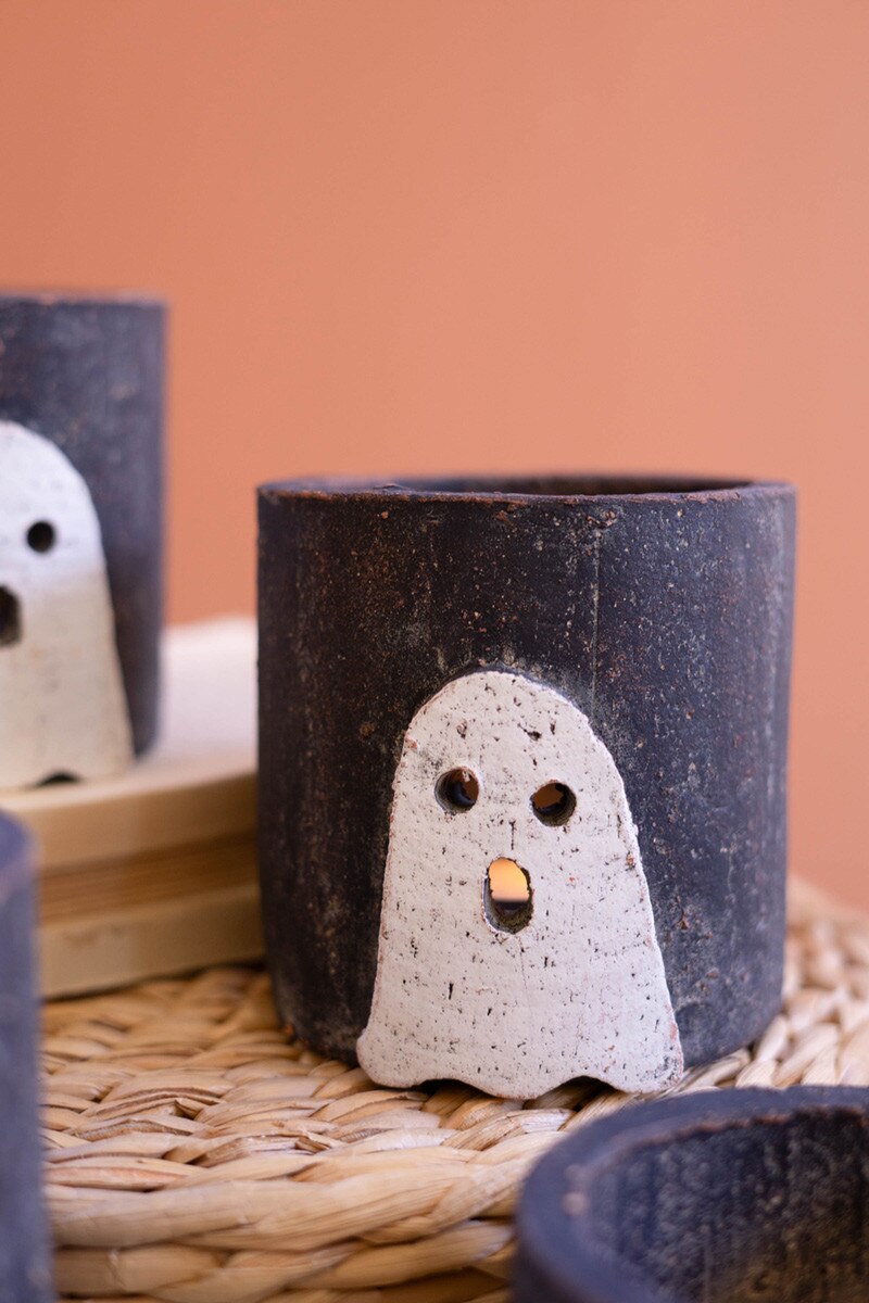 Clay Container - Halloween Ghost By Kalalou