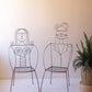 Set Of Two Iron Man And Woman Chairs By Kalalou