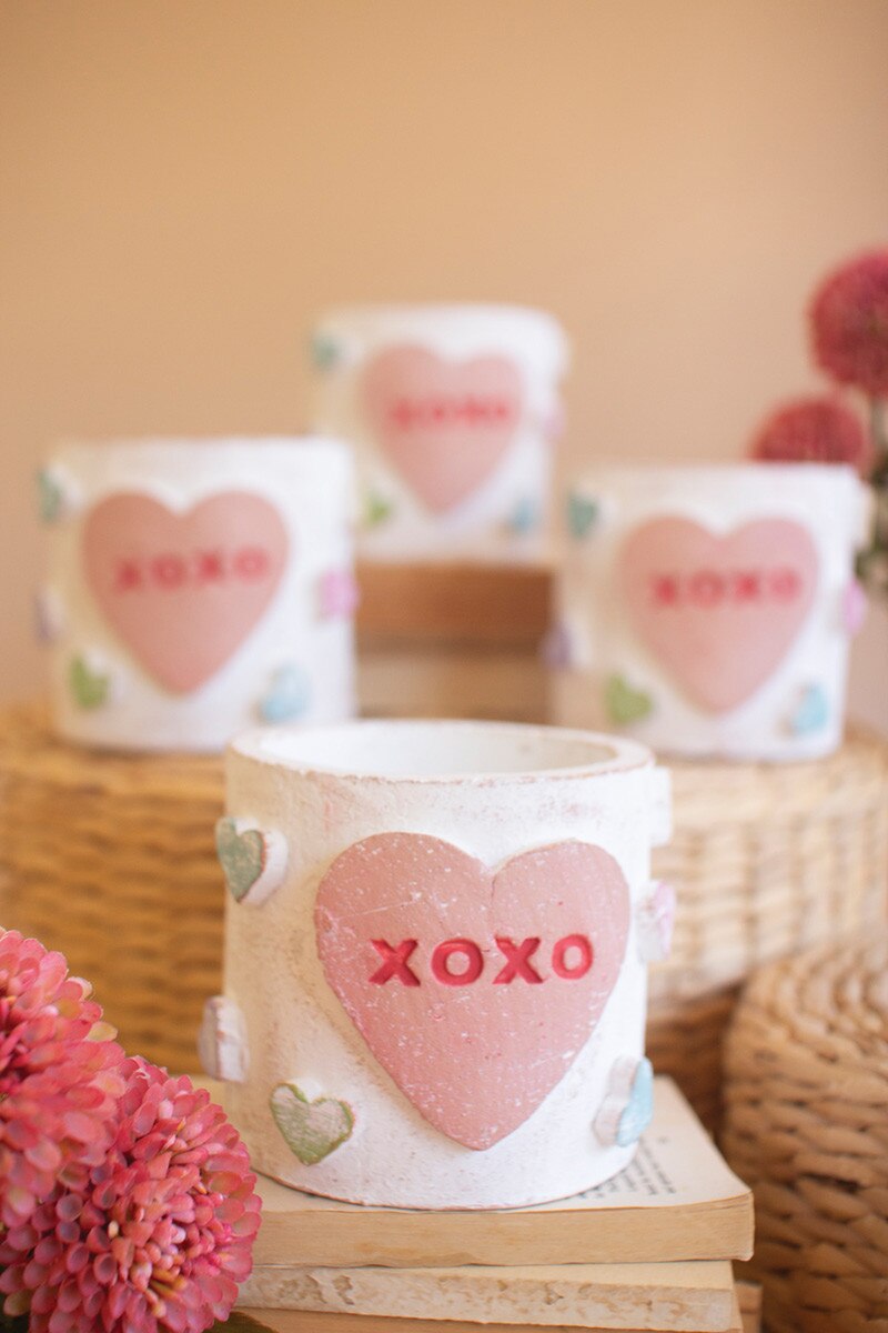 Clay Container - Valentines By Kalalou