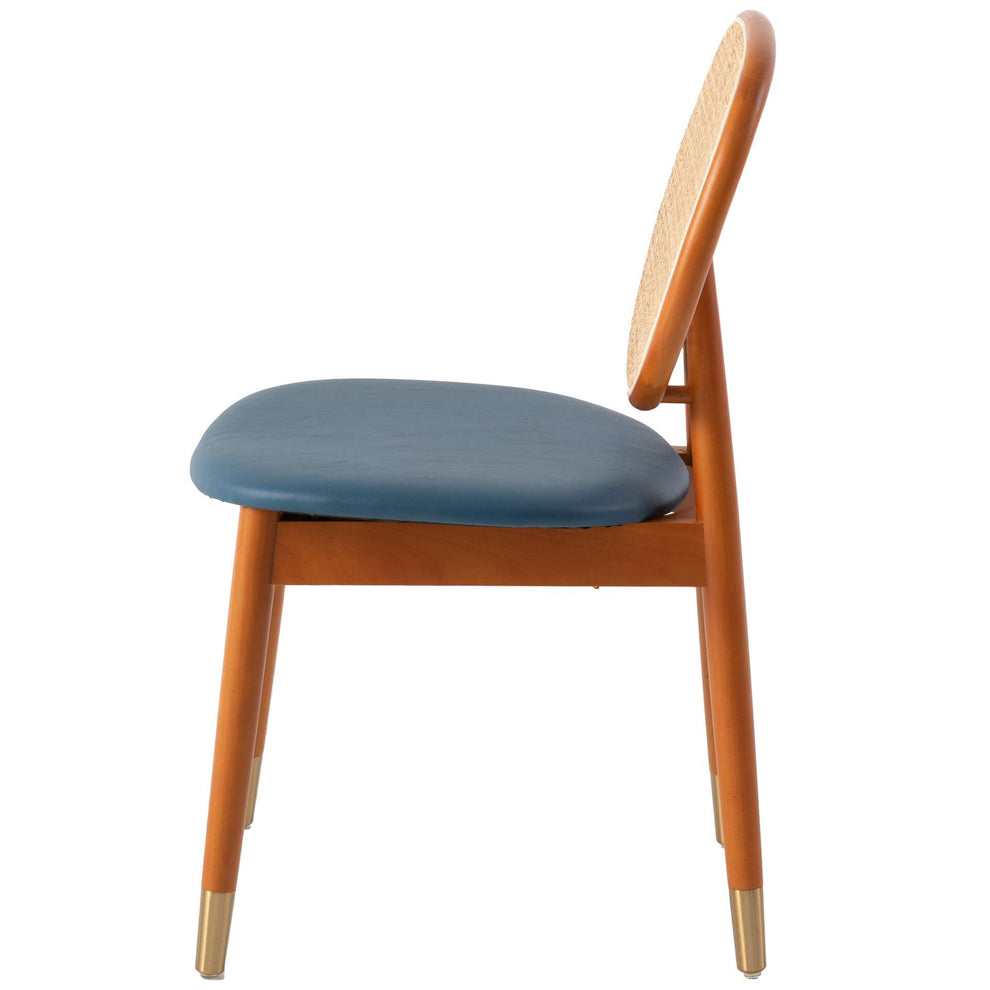 LeisureMod Holbeck Wicker Dining Chair with Upholstered Leather Seat and Beech Wood Legs | Dining Chairs | Modishstore - 34