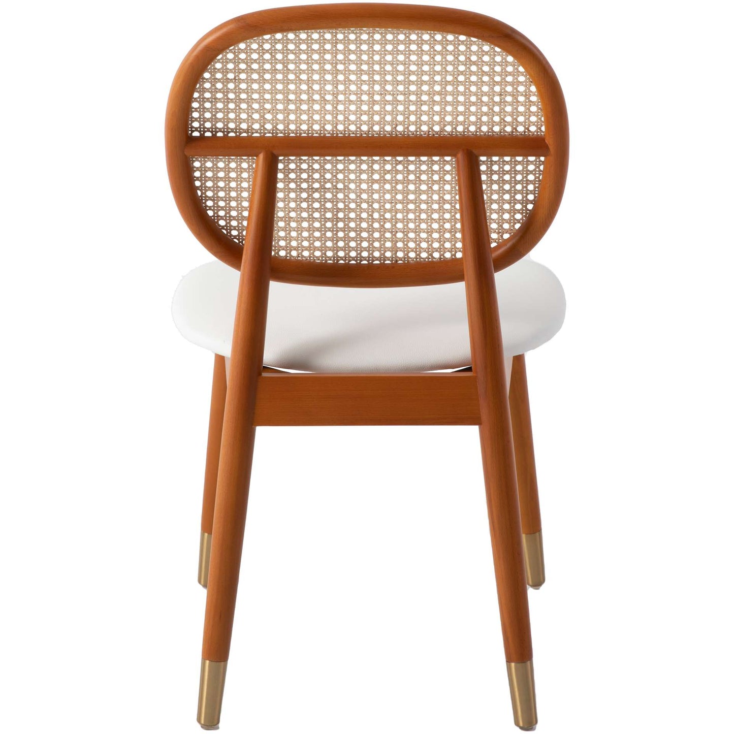 LeisureMod Holbeck Wicker Dining Chair with Upholstered Leather Seat and Beech Wood Legs | Dining Chairs | Modishstore - 27
