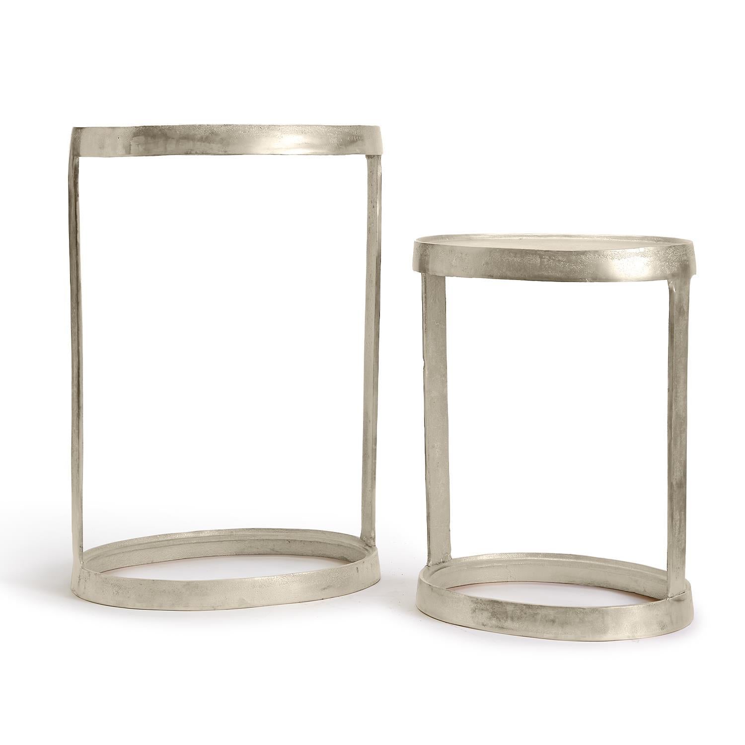 Industrial Round Accent Table Set Of 2 By Tozai Home | Accent Tables | Modishstore - 2