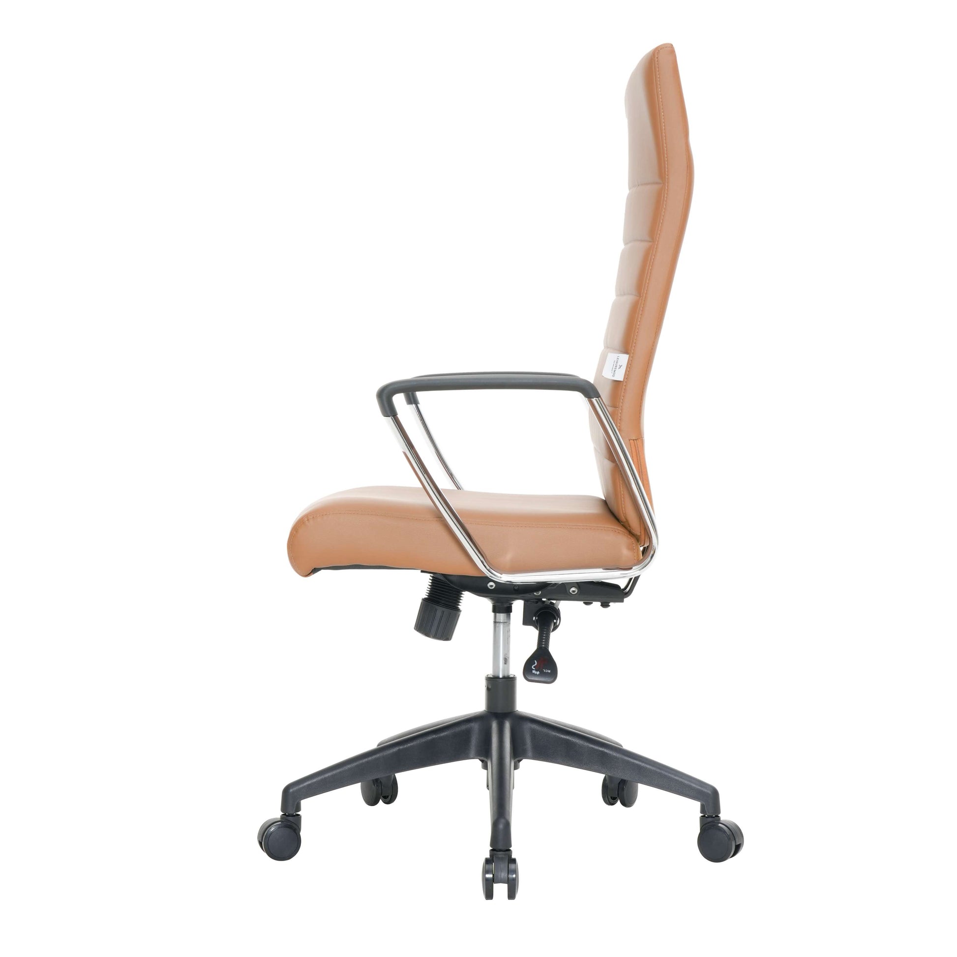 LeisureMod Hilton Modern High-Back Leather Office Chair | Office Chairs | Modishstore - 43