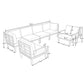 LeisureMod Hamilton 6-Piece Aluminum Patio Conversation Set With Cushions | Outdoor Sofas, Loveseats & Sectionals | Modishstore - 4