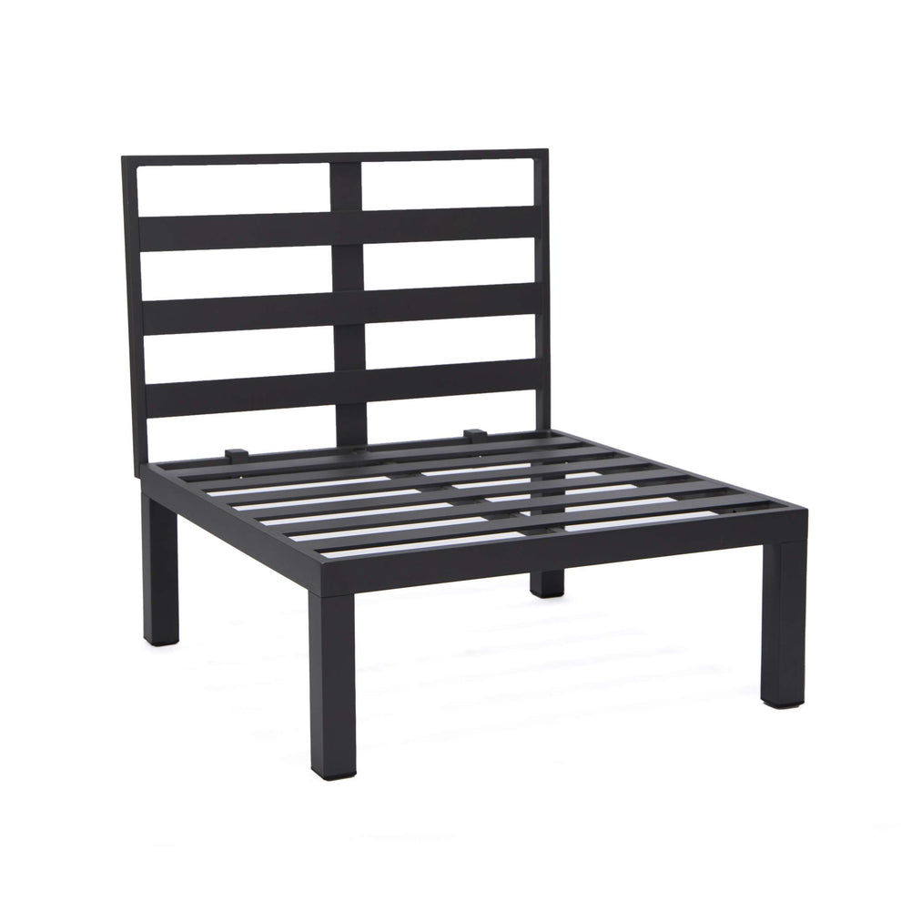LeisureMod Hamilton 6-Piece Aluminum Patio Conversation Set With Cushions | Outdoor Sofas, Loveseats & Sectionals | Modishstore - 33