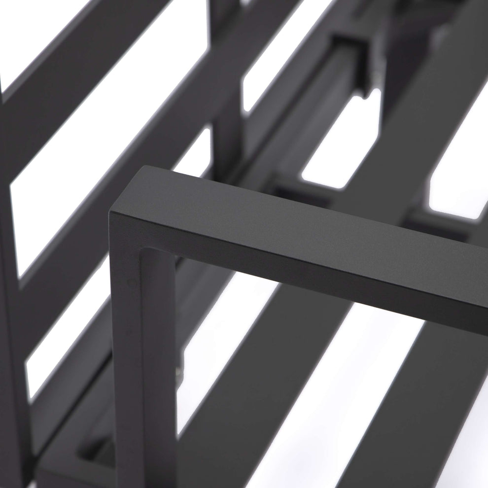 LeisureMod Hamilton 6-Piece Aluminum Patio Conversation Set With Cushions | Outdoor Sofas, Loveseats & Sectionals | Modishstore - 28
