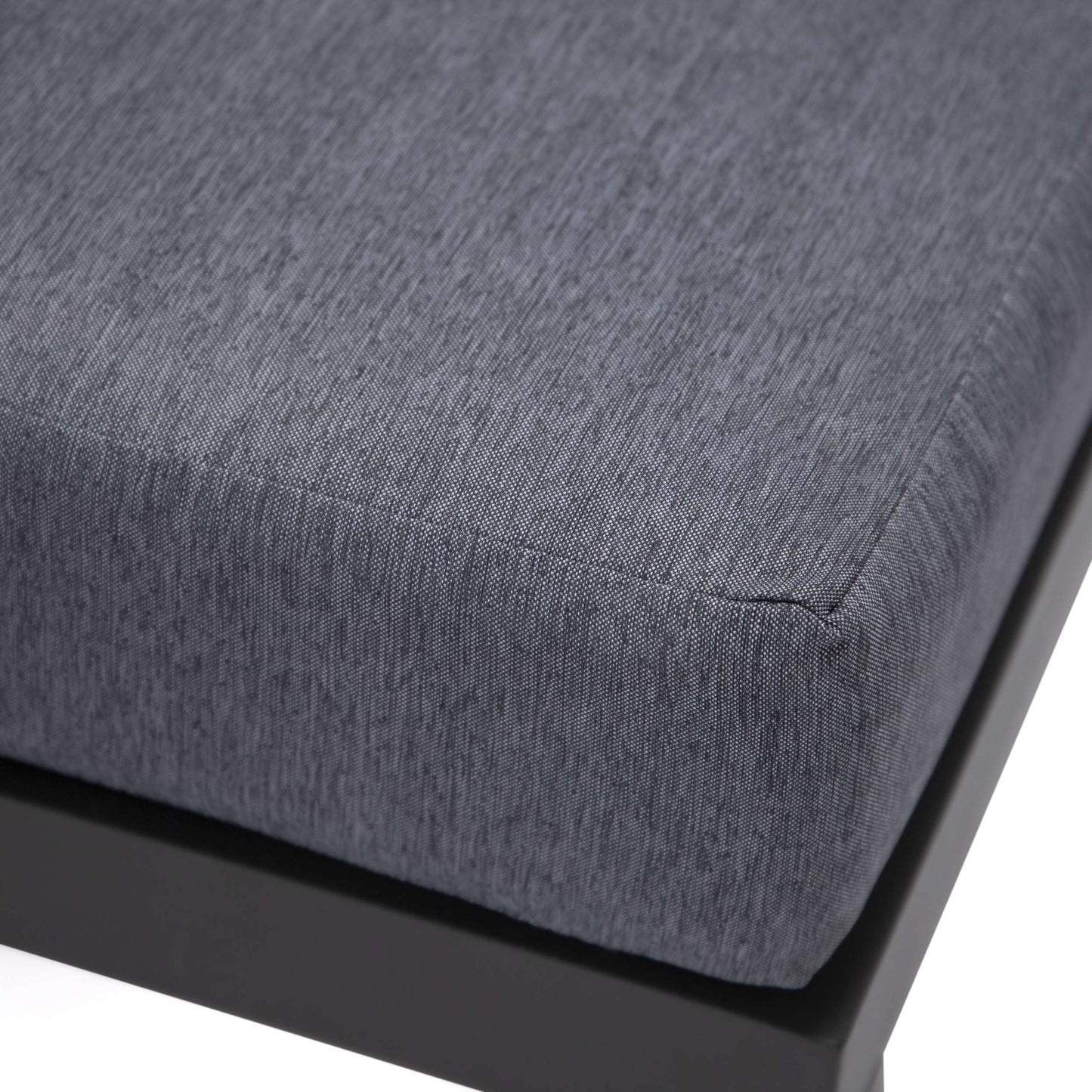 LeisureMod Hamilton 6-Piece Aluminum Patio Conversation Set With Cushions | Outdoor Sofas, Loveseats & Sectionals | Modishstore - 24
