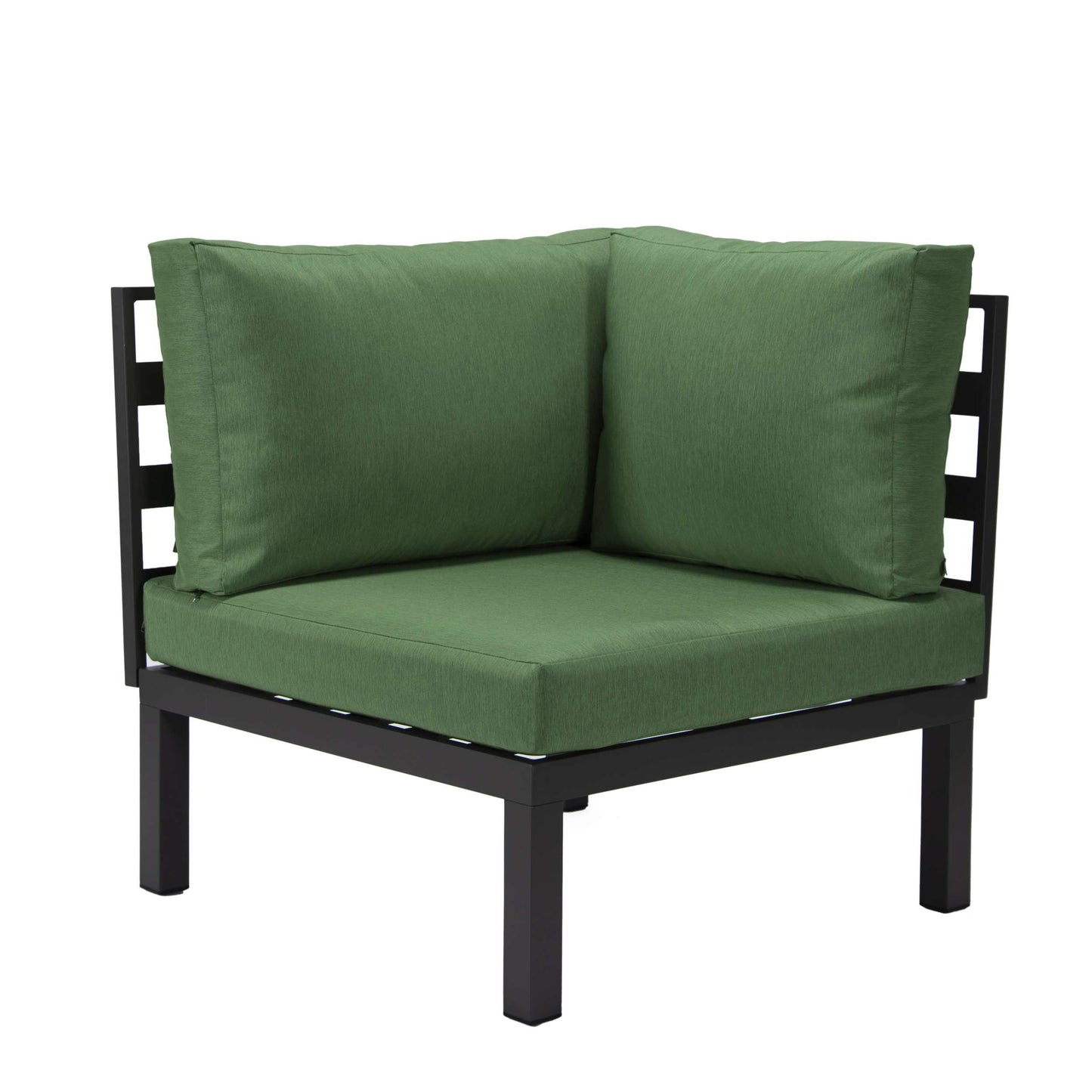 LeisureMod Hamilton 6-Piece Aluminum Patio Conversation Set With Cushions | Outdoor Sofas, Loveseats & Sectionals | Modishstore - 39