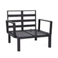 LeisureMod Hamilton 7-Piece Aluminum Patio Conversation Set With Coffee Table And Cushions | Outdoor Sofas, Loveseats & Sectionals | Modishstore - 16