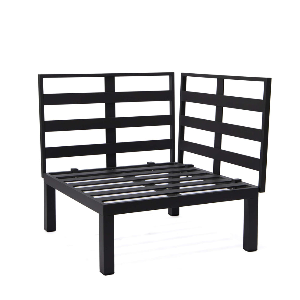 LeisureMod Hamilton 7-Piece Aluminum Patio Conversation Set With Coffee Table And Cushions | Outdoor Sofas, Loveseats & Sectionals | Modishstore - 103
