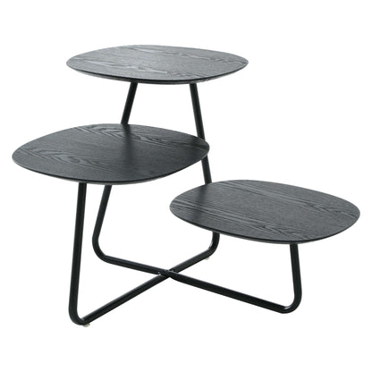 LeisureMod Hazelton Multi-Top End Tables with Manufactured Wood Top and Powder Coated Steel Frame | Side Tables | Modishstore - 18