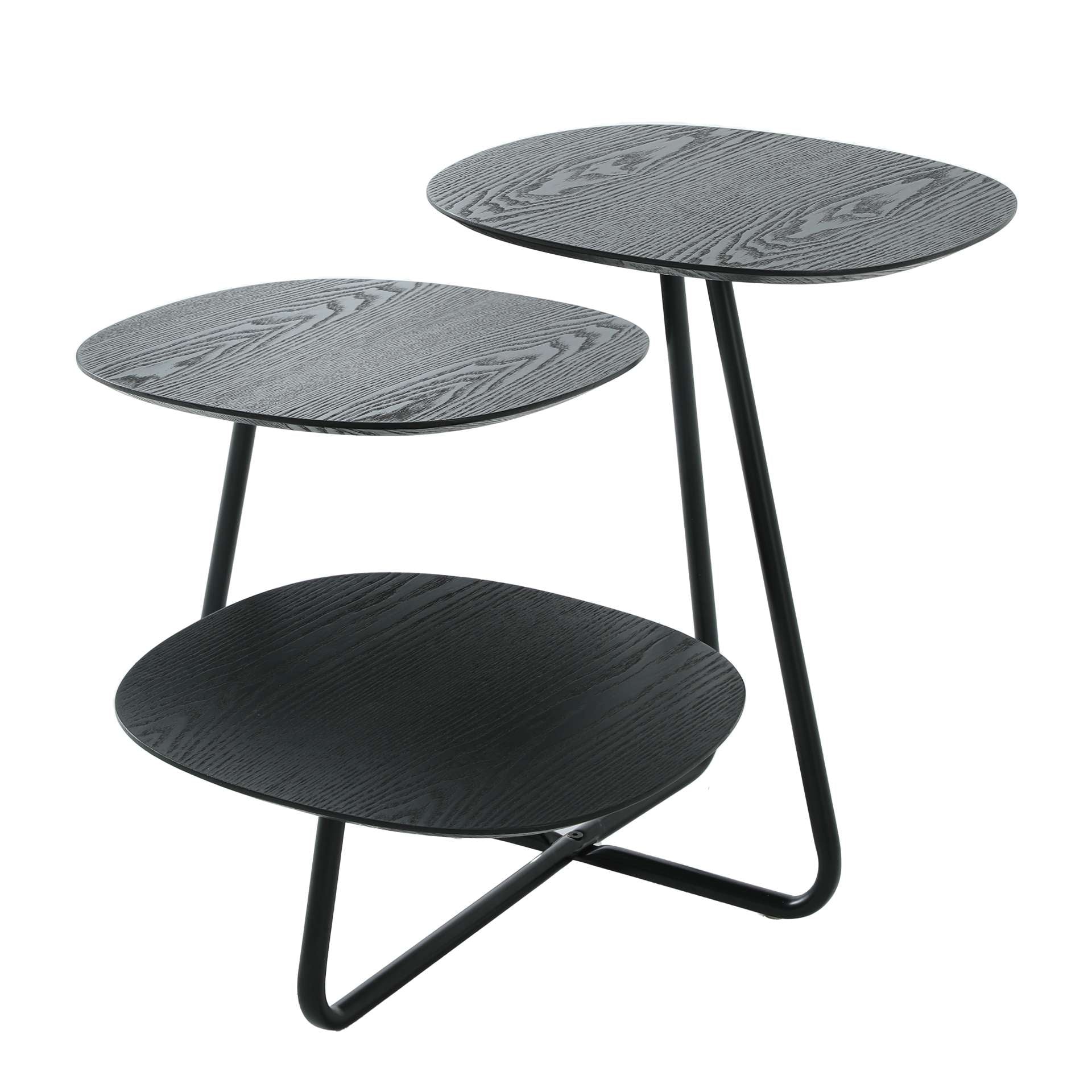 LeisureMod Hazelton Multi-Top End Tables with Manufactured Wood Top and Powder Coated Steel Frame | Side Tables | Modishstore - 20