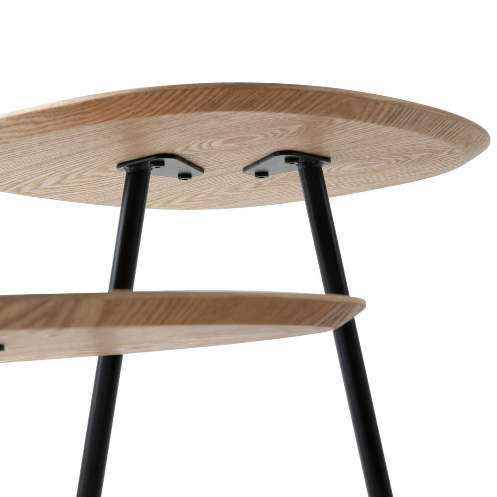 LeisureMod Hazelton Multi-Top End Tables with Manufactured Wood Top and Powder Coated Steel Frame | Side Tables | Modishstore - 12