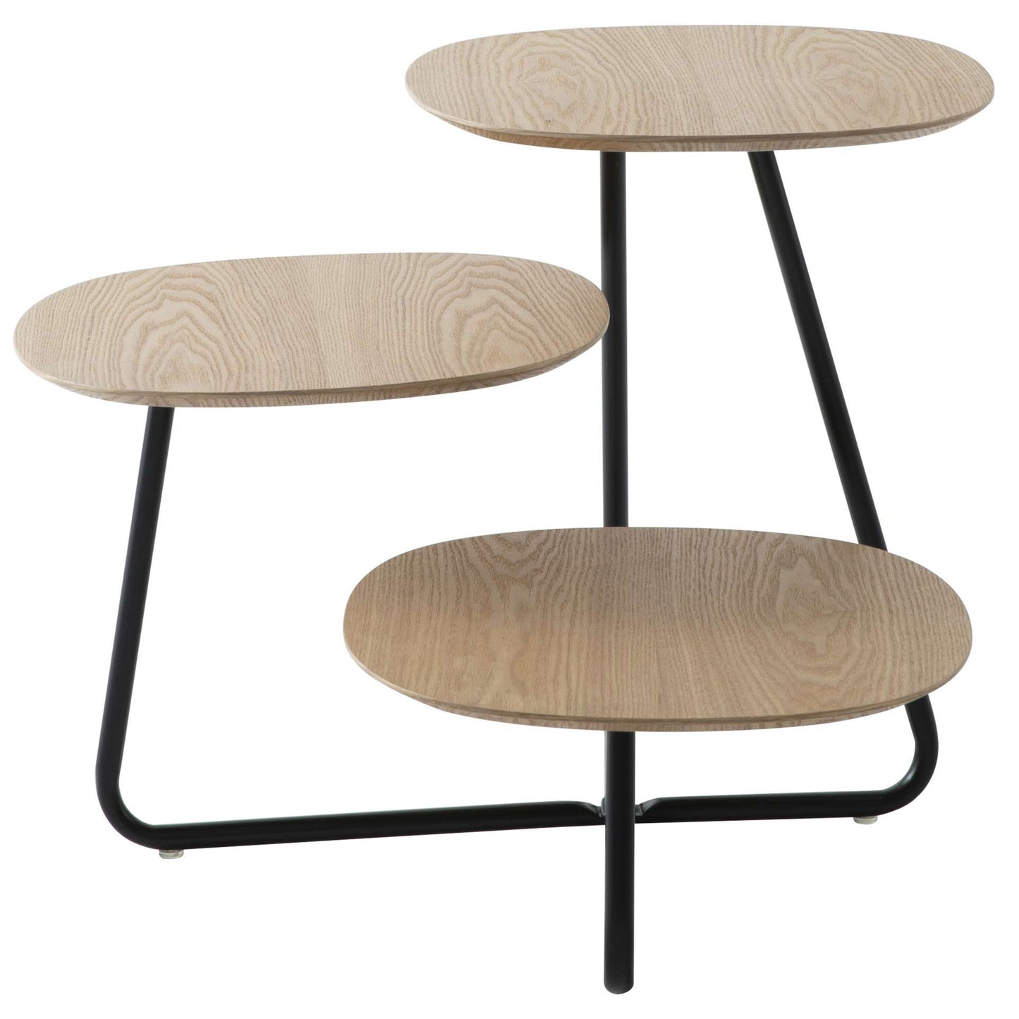 LeisureMod Hazelton Multi-Top End Tables with Manufactured Wood Top and Powder Coated Steel Frame | Side Tables | Modishstore - 7