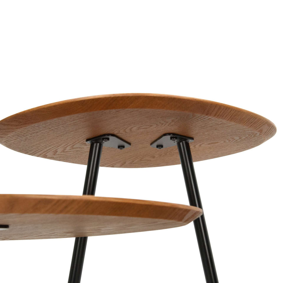 LeisureMod Hazelton Multi-Top End Tables with Manufactured Wood Top and Powder Coated Steel Frame | Side Tables | Modishstore - 31