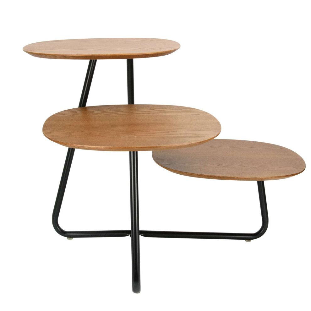 LeisureMod Hazelton Multi-Top End Tables with Manufactured Wood Top and Powder Coated Steel Frame | Side Tables | Modishstore - 30